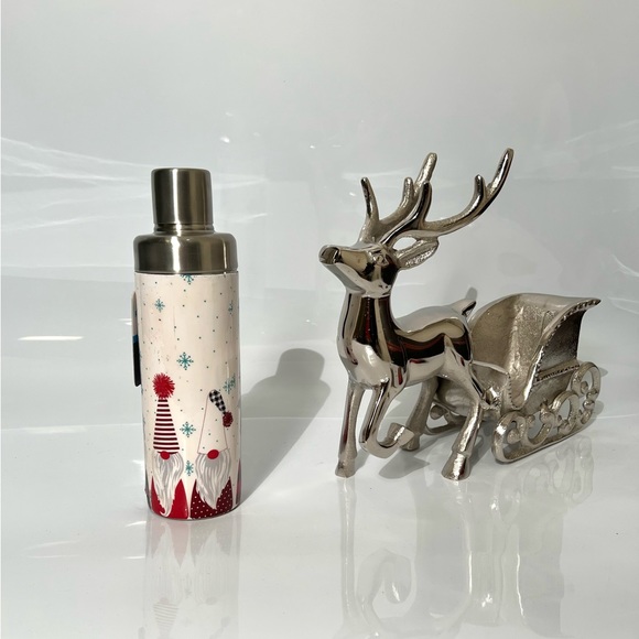 Gnome Christmas Cocktail Metal Shaker